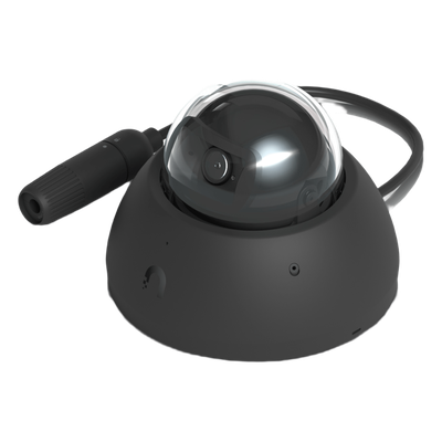 UVC-AI-DOME-B - Cámara IP Domo AI / 4K 8 Megapixel / IR 40 m (131.2 ft) / Ángulo 109.9° / IP66 / IK10 / Audio Bidireccional / PoE 802.3af