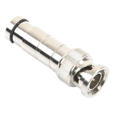 TT-RG-16 - Conector BNC Macho / Compresión Axial / 75 Ohm / RG-59/U / Níquel-Oro-PTFE / 42 mm Largo / 0.14 ft Diámetro