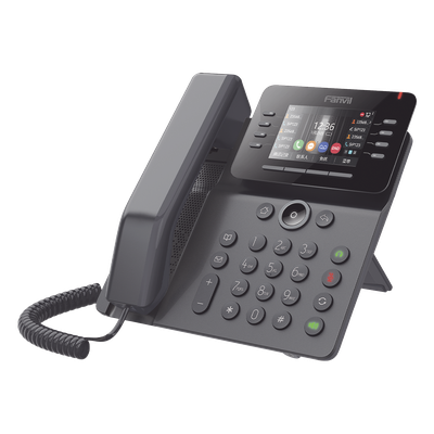 V64 - Teléfono IP Empresarial / 12 Líneas SIP / Pantalla Color 3.5" / Wi-Fi Dual Band / Bluetooth 5.0 / PoE Gigabit / Conferencia 6 Vías