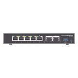 GCC6010 - Grandstream Networks GCC6010 dispositivo de redes Gigabit Ethernet (10/100/1000) Energía sobre Ethernet (PoE) Negro, Plata