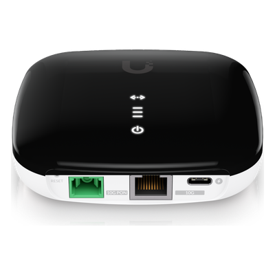 UISP-FIBER-XGS - ONU XGS-PON / 10 Gbps Simétricos / Alcance 20 km / Puerto LAN 10G / SC/APC / Gestión UISP
