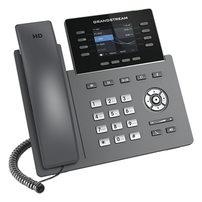 GRP2624 - Grandstream Networks GRP2624 teléfono IP Negro 8 líneas TFT Wifi, Terminal con conexión por cable, En banda, Fuera de banda