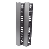 WMPV45E - Organizador Vertical de Cables / Doble Cara / 45 RU / 5x12in / 4.9in Ancho / 6.9ft Altura / Negro