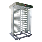 XT-100 - Torniquete de Cuerpo Completo / 4 Ejes de Seguridad / Acero Inoxidable 304 / Interior/Exterior / 25 Personas/min / Bidireccional / 110 VCA