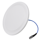 3100-05 - Antena Omnidireccional para Techo Interior / 600-6000 MHz / 5 Bandas Celulares y WiFi / Perfil Ultra Bajo 8 mm / Conector N-hembra / Cable Plenum 30 cm / Material del radomo, ABS