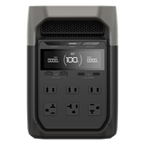 EFD3 - Estación de Energía Portátil Delta 3 1024Wh Litio LFP / 6 AC 1800 W (Max. 2200W) / 2 USB-C 100W / Capacidad para Aumentar Respaldo / Cargador de Coche 10A a 12.6V / Conectividad WiFi y Bluetooth (App) / Carga Solar 500W Max.