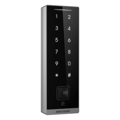 DS-K1105EMKB-QR - Hikvision Teclado Esclavo de Control de Acceso / Lector Dual MIFARE 13.56 MHz y PROX EM 125 KHz