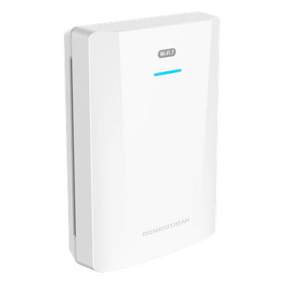 GWN7670WM - GWN7670WM, AP WiFi-7, Interiores en pared, Dual Band, 802.11be, 3.6Gbps, MIMO 2x2:2 con MLO, 175mts, 256 usuarios.