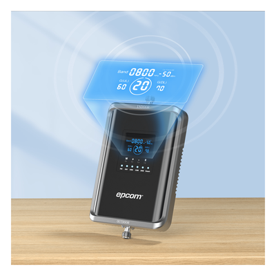 EP-5G-PBS-V2SA - Amplificador de Señal Celular 5G / Mejora las llamadas convencionales y VoLTE / Soporta los datos de las tecnologías 2G, 3G, 4G y 5G de TELCEL, AT&T, MOVISTAR y OMV de Altán / Cubre hasta 1000 m².