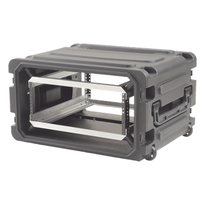 3SKB-R04U20W - SKB 20" Deep 4U Roto Shockmount Rolling Rack caja para equipo Maletín con ruedas Negro