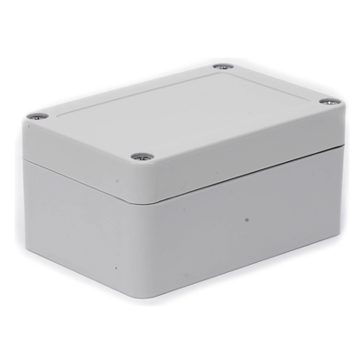 TXG-01-4 - Gabinete Plástico para Exterior / IP65 / 100 x 68 x 50 mm / ABS Resistente a Intemperie / -20 a 60°C / Cierre por Tornillos