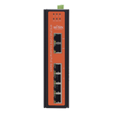 WIPS206IV2 - Switch Industrial PoE / 4 Puertos Fast Ethernet 802.3af/at / 2 Puertos Uplink Gigabit / PoE Extendido 250 m / Rango -30°C a 65°C