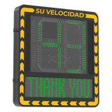 YJP7681-188-RR - Radar Medidor de Velocidad / Detección 100 m (328.1 ft) / 32 Objetivos / 3 Carriles / Pantalla LED 3000 cd/m² / IP66 / Ethernet