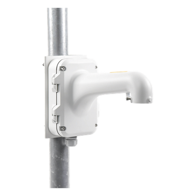 DS-1604ZJ-POLE - Hikvision Soporte de Montaje en Poste / Caja de Conexiones Integrada / Diámetro Ajustable