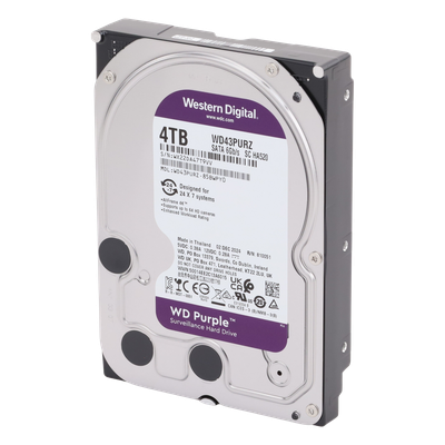 WD43PURZ - Western Digital Purple disco duro interno 4 TB 5400 RPM 256 MB 3.5" Serial ATA III