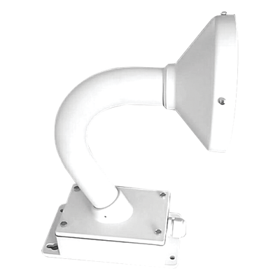 XGA160C - Montaje Universal de Pared / Cuello de Ganso Anti-Retorno / Caja de Conexiones Exterior / Carga 4.5 kg / Aluminio Blanco