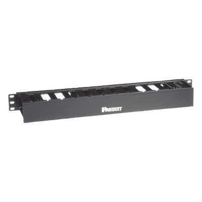 WMPFSE - Organizador de Cables Horizontal / 1UR / 19 pulgadas (483 mm) / Solo Frontal / Gestión Coaxial, Fibra y Categoría 5e/6
