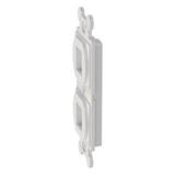 NK2106MFWH - Panduit Marco de Módulo Dúplex / 2 Puertos Keystone / NEMA 106 NK2106MFWH