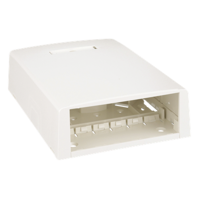 CBXF12IW-AY - Panduit Caja de Montaje en Superficie / 12 Puertos Mini-Com / Almacenamiento 24 m (78.7 ft)