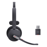 WH64-HYBRID-MONO-TEAMS - Diadema Inalámbrica / DECT + Bluetooth Híbrido / Mono / Alcance 150 m (492 pies) / 32 h Autonomía / Certificación Teams / Busylight