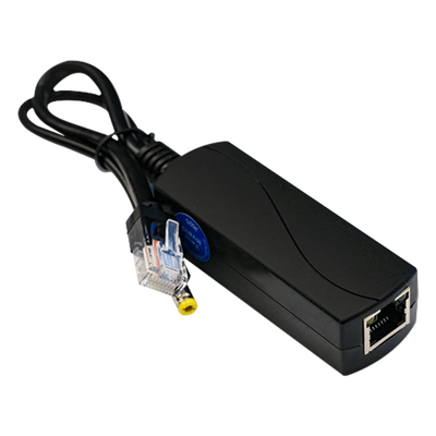 WI-POE51S-48V - Splitter PoE / IEEE 802.3af/at / 30W / Puerto Gigabit / Salida DC 12V 2A / Indicadores LED
