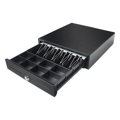 EK4102 - Cajón para Efectivo / Serie EK / 5 Compartimentos Billetes 8 Monedas / Gripper Metálico / Plataforma ECR / Conexión RJ11