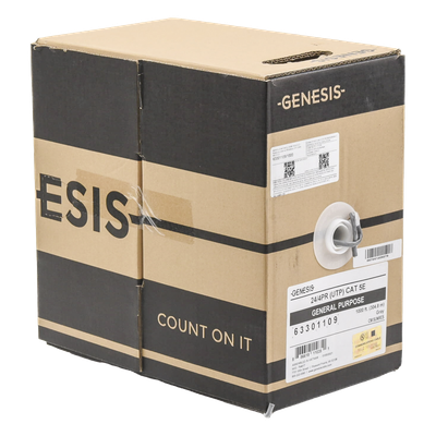 6330-1109/1000 - Genesis Bobina de Cable UTP Cat5e / 305 m (1000 ft) / Gris 6330-1109/1000