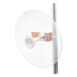 TXPD30RJMIMO - Antena direccional con diseño aerodinámico para minimiza la resistencia al viento, Ganancia de 30 dBi,  frecuencia (4.9 - 6.5 GHz), Polarización doble, incluye montaje para torre o mástil