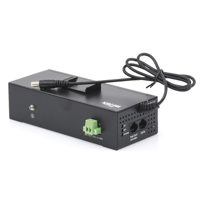 WI-PS302G-UPS - Inyector PoE industrial / Con UPS No-Break / Cuenta con 2 Puertos Gigabit (1 PoE 24/48V pasivo) / Salida DC 12V