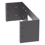 WBH4 - Rack Abierto de Pared con Bisagras / 4 UR / 19 in / Profundidad 159 mm (6.26 in) / Carga 18 kg (40 lb) / Bajo Perfil
