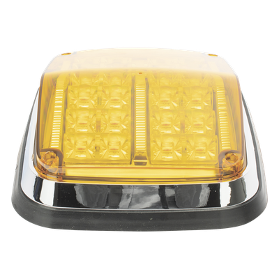 XT1895A - Luz de Advertencia LED / 8 x 6 in (203 x 152 mm) / Color Ámbar / 24 LEDs / IP67 / 11 Patrones de Destello / 12-30 VCD