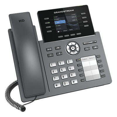 GRP2634 - Grandstream Networks GRP2634 teléfono IP Negro 8 líneas TFT Wifi, Terminal con conexión por cable, En banda, Fuera de banda