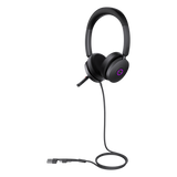 UH48-DUAL-TEAMS-USB-C/A - Auriculares UC con Cable / Cancelación de Ruido Activa Híbrida / USB-C con Adaptador USB-A / Certificación Microsoft Teams / 4 Micrófonos / 20 Hz - 20 kHz