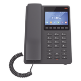 GHP631W - GHP631W, Teléfono Hotelero IP Negro, WiFi-6, LCD Color 3.5", 2 SIP 2 líneas, GDMS, soporta PoE