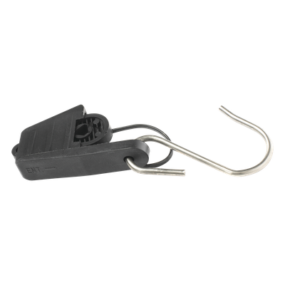 LP-DWC - Tensor para Fibra Óptica / Drop Plana 5x2 mm / Redonda 3 mm / 500 N / 40 g / ABS + Acero Inoxidable 201