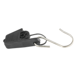 LP-DWC - Tensor para Fibra Óptica / Drop Plana 5x2 mm / Redonda 3 mm / 500 N / 40 g / ABS + Acero Inoxidable 201