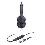 UH42-MONO-UC-USB-C/A - Auricular USB Profesional / Cancelación de Ruido con IA / Altavoz 35 mm con EQ Dinámico / USB-C con Adaptador USB-A / Control Integrado de Llamadas