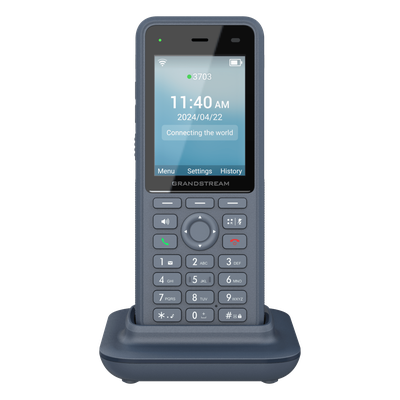 WP836 - Teléfono IP Wi-Fi Inalámbrico / Wi-Fi 6 Doble Banda / IP69K / Batería 3000 mAh / 4 Vías Conferencia / Bluetooth / USB-C