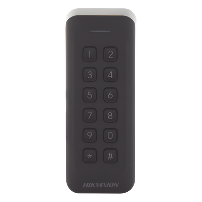 DS-K1802EK - Hikvision Lector de Tarjetas PROX / EM 125 kHz / Teclado Numérico DS-K1802EK