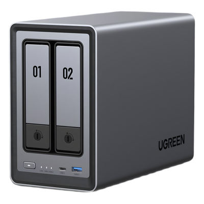 25242 - Ugreen NASync DXP2800 NAS Compacto Intel® N N100 8 GB DDR5 UGOS Pro Negro