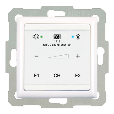 1212 - Mando Bluetooth IP | Control Táctil | Compatible Sistema Millennium | Alimentación PoE | Color Blanco |