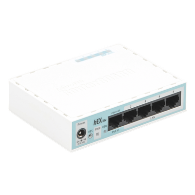 RB750R2 - Mikrotik hEX lite router Blanco