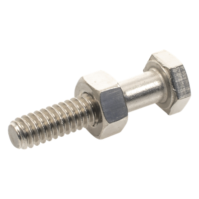TORN-TZ30G - Paquete de tornillos con tuercas / Acero inoxidable 1/4 x 1 1/4 pulg / 6 piezas / Incluye arandelas reforzadas