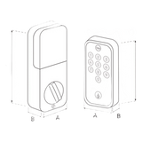 MX83405 - Yale-Assa Abloy CERRADURA DIGITAL YED 210 / ACCESO POR CÓDIGO Y LLAVE / AUTOBLOQUEO AUTOMÁTICO