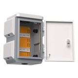 WI-IOTBOX01-V3 - Gabinete de Protección IP / Acero SPCC / 180 x 340 x 160 mm / IP55 / Rieles DIN / Montaje Vertical u Horizontal / 4 Placas Laterales Externas