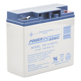 PS-12180-F2 - Power Sonic Batería de Respaldo AGM/VRLA / 12V / 18 Ah PS-12180-F2