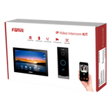 VIK-01 - Kit Videoportero IP / Pantalla Táctil 7" HD / Cámara 2 Megapixel / Wi-Fi Dual Band / PoE / 10,000 Tarjetas RFID / ONVIF