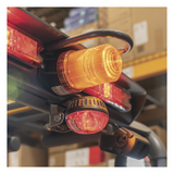 X6262-A - Mini Burbuja LED / Rango 12-80 VCC / IP66/67 / 8 Destellos 70 FPM / SAE J845 Clase III / Montaje Permanente