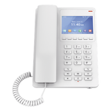 GHP630W - GHP630W, Teléfono Hotelero IP Blanco, WiFi-6, LCD Color 3.5", 2 SIP 2 líneas, GDMS, soporta PoE