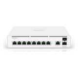 UISP-CONSOLE - Consola Gateway-Switch / 8 Puertos LAN GbE RJ45 / 2 Puertos SFP+ 10G / Router WAN 1GbE / Rendimiento 8,500 Mbps / SSD 128 GB / Montaje Rack 1U